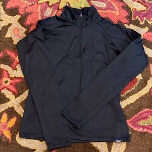 Youth XXL Black Patagonia Quarter-Zip Capilene Baselayer